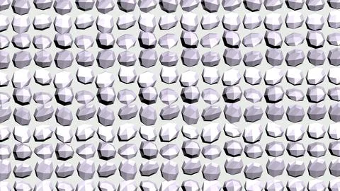Abstract 3D geometric shapes with sharp angles minimalist background Stock Illustration