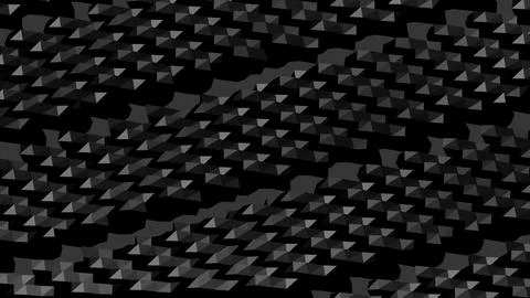 Abstract 3D geometric shapes with sharp angles minimalist background Illustrazione stock