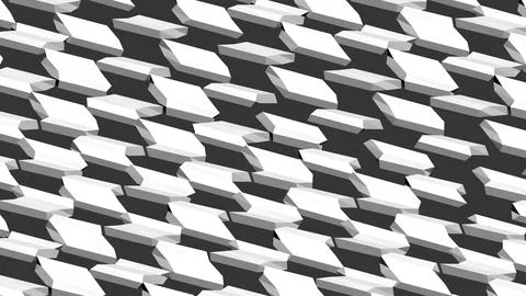 Abstract 3D geometric shapes with sharp angles minimalist background Stock Illustration