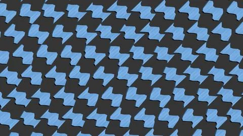Abstract 3D geometric shapes with sharp angles minimalist background Stock Illustration