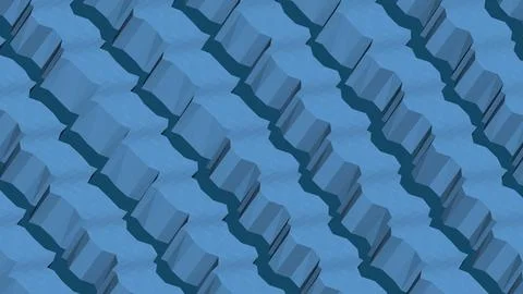 Abstract 3D geometric shapes with sharp angles minimalist background Stock Illustration