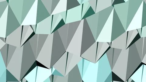 Abstract 3D geometric shapes with sharp angles minimalist background Stock Illustration