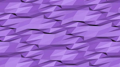 Abstract 3D geometric shapes with sharp angles minimalist background Illustrazione stock