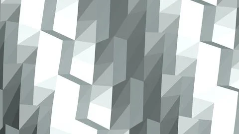 Abstract 3D geometric shapes with sharp angles minimalist background Stock Illustration