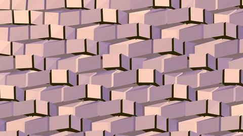 Abstract 3D geometric shapes with sharp angles minimalist background Stock Illustration
