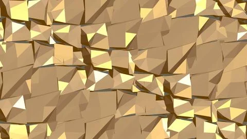 Abstract 3D geometric shapes with sharp angles minimalist background Stock Illustration