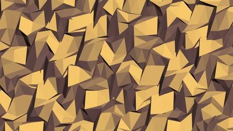 Abstract 3D geometric shapes with sharp angles minimalist background Illustrazione stock