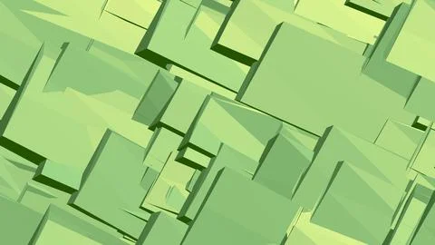 Abstract 3D geometric shapes with sharp angles minimalist background Illustrazione stock