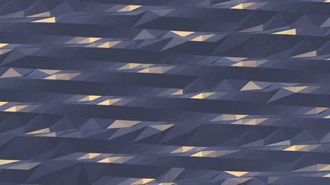Abstract 3D geometric shapes with sharp angles minimalist background Stock Illustration