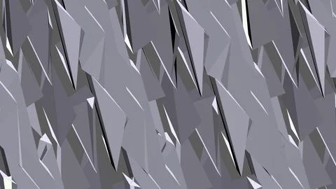Abstract 3D geometric shapes with sharp angles minimalist background Stock Illustration