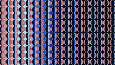 Abstract 3D Geometric Sphere Array with Shifting Color Stripes Vidéo 334760996