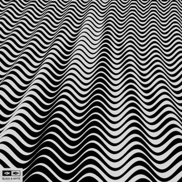 Abstract 3D geometrical background. Pattern with optical illusion. Vector. Stock Illustration