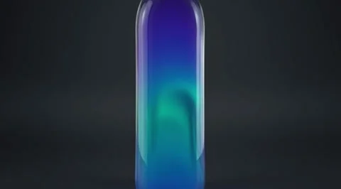 Abstract 3D glowing gradient capsule animation Stock Footage 331459844