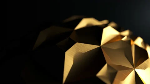 Abstract 3D Gold Background Video stock 160662145