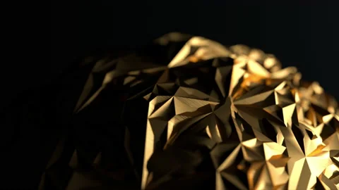 Abstract 3D Gold Background Video stock 160662394