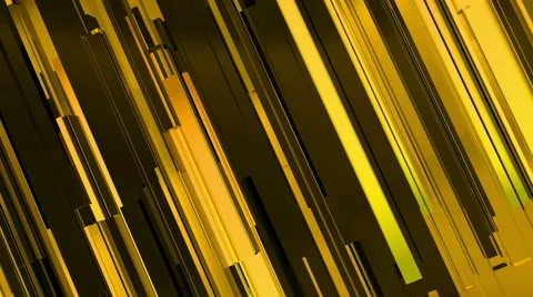 Abstract 3d gold rectangles and lines background Stock Footage 67309116