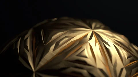 Abstract 3D Golden Background Video stock 247770132