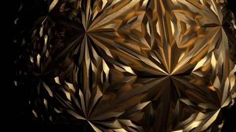 Abstract 3D Golden Background Video stock 247770356