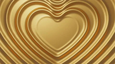 Abstract 3d Golden Heats render background Loop Stock Footage 147190184