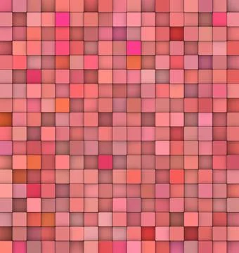 Abstract 3d gradient backdrop cubes in muliple red イラスト素材