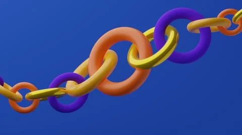 Abstract 3d graphic torus objects. Stock Illustration