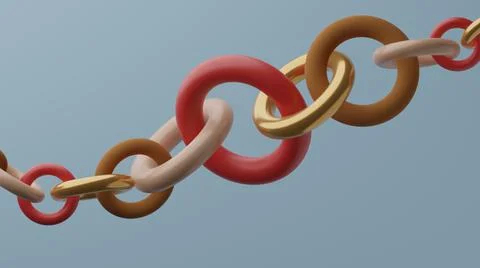 Abstract 3d graphic torus objects. Stock Illustration