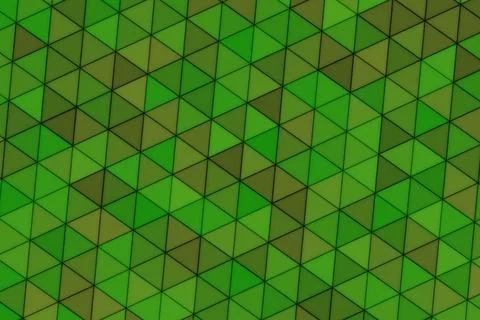 Abstract 3d green triangles pattern with shadows Stock Illustration