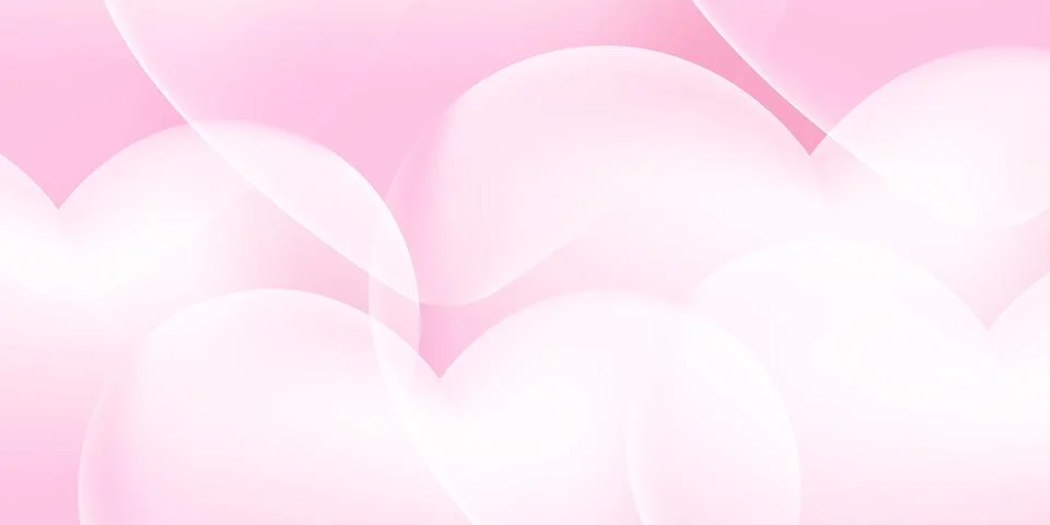 Abstract 3D Heart Pattern Background. 3d heart with light shine depth background Stock Illustration