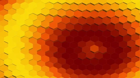 Abstract 3D Hexagon Grid Animation with Dynamic Wave Motion 스톡 동영상 345729613