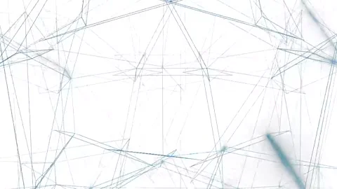 Abstract 3d hexagon pattern diagram with blue light blinking Stock-Footage 255921222