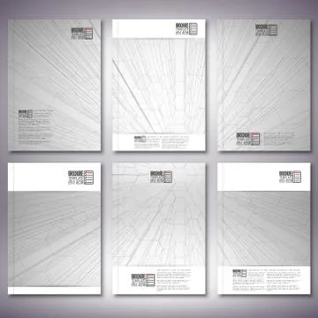 Abstract 3D hexagonal background. Brochure, flyer or report for business, Stock Illustration