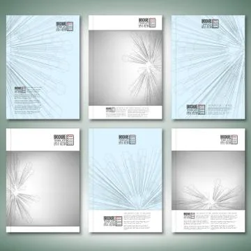 Abstract 3D hexagonal background. Brochure, flyer or report for business Stock Illustration