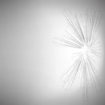 Abstract 3D hexagons background, vector template for business or science design Illustrazione stock