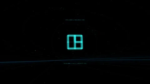 Abstract 3D Holographic Chrono Countdown 15 to 00 Seamless Motion Loop Stock-Footage 343205876