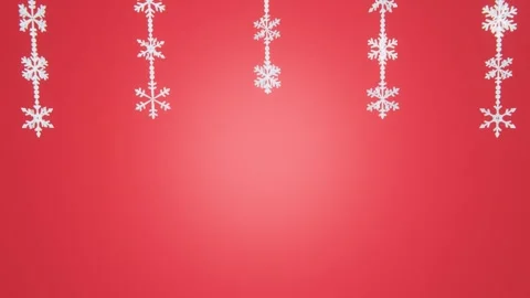 Abstract 3D horizontal frames border winter backgrounds snowflake candy cane Video stock 291840702