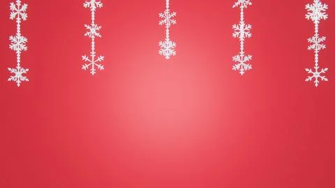 Abstract 3D horizontal frames border winter backgrounds snowflake candy cane Stock-Illustration