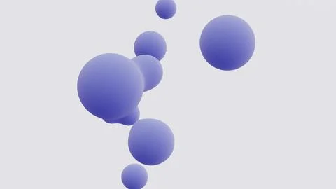 Abstract 3D horizontal pastel matte blue gradient soft spheres liquid oil splash 스톡 일러스트