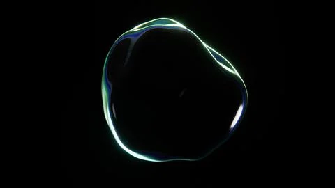 Abstract 3D horizontal website screen futuristic shape chrome holographic Illustrazione stock