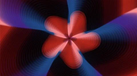 Abstract 3d hypnotic flower background Stock Illustration