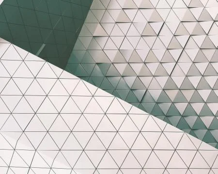 Abstract 3d illustration architectural pattern Stock Illustration