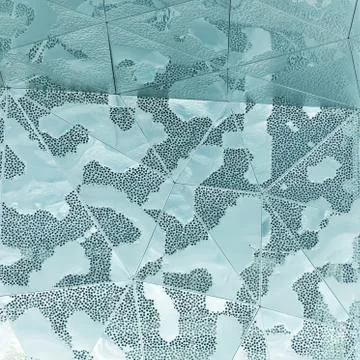 Abstract 3d illustration architectural pattern Stock Illustration