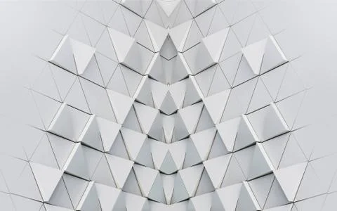 Abstract 3d illustration architectural pattern Stock Illustration