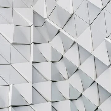 Abstract 3d illustration architectural pattern Stock Illustration