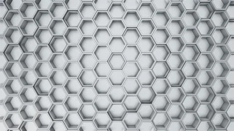 Abstract 3D illustration of hexagons background Stock-Illustration