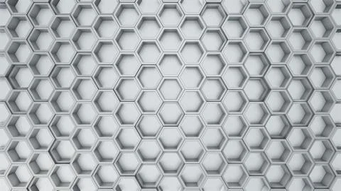 Abstract 3D illustration of hexagons background Ilustración de archivo