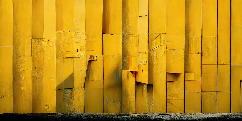 Abstract 3D-illustration illusion of natural stone, plaster. Art wall gallery. Illustrazione stock