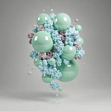Abstract 3D illustration Stock Illustration