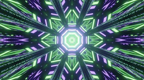 Abstract 3d illustration of luminous geometric poly angular pattern イラスト素材