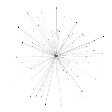 Abstract 3d illustration of molecule model isolated on white background. Science Stock Illustration