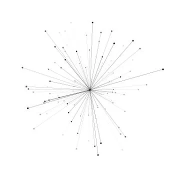 Abstract 3d illustration of molecule model isolated on white background. Science Stock Illustration